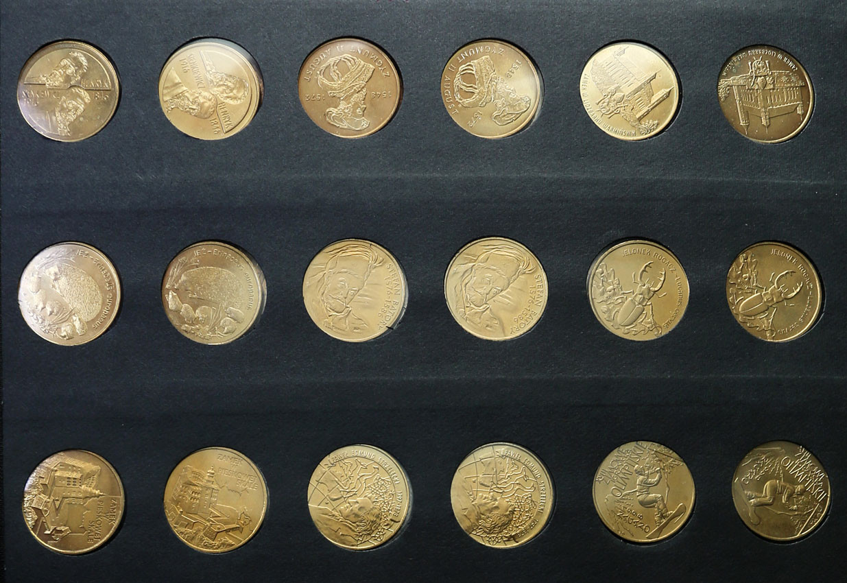 III RP. 2 złote 1996-2003 GN DWA KOMPLETY (102 szt.)
